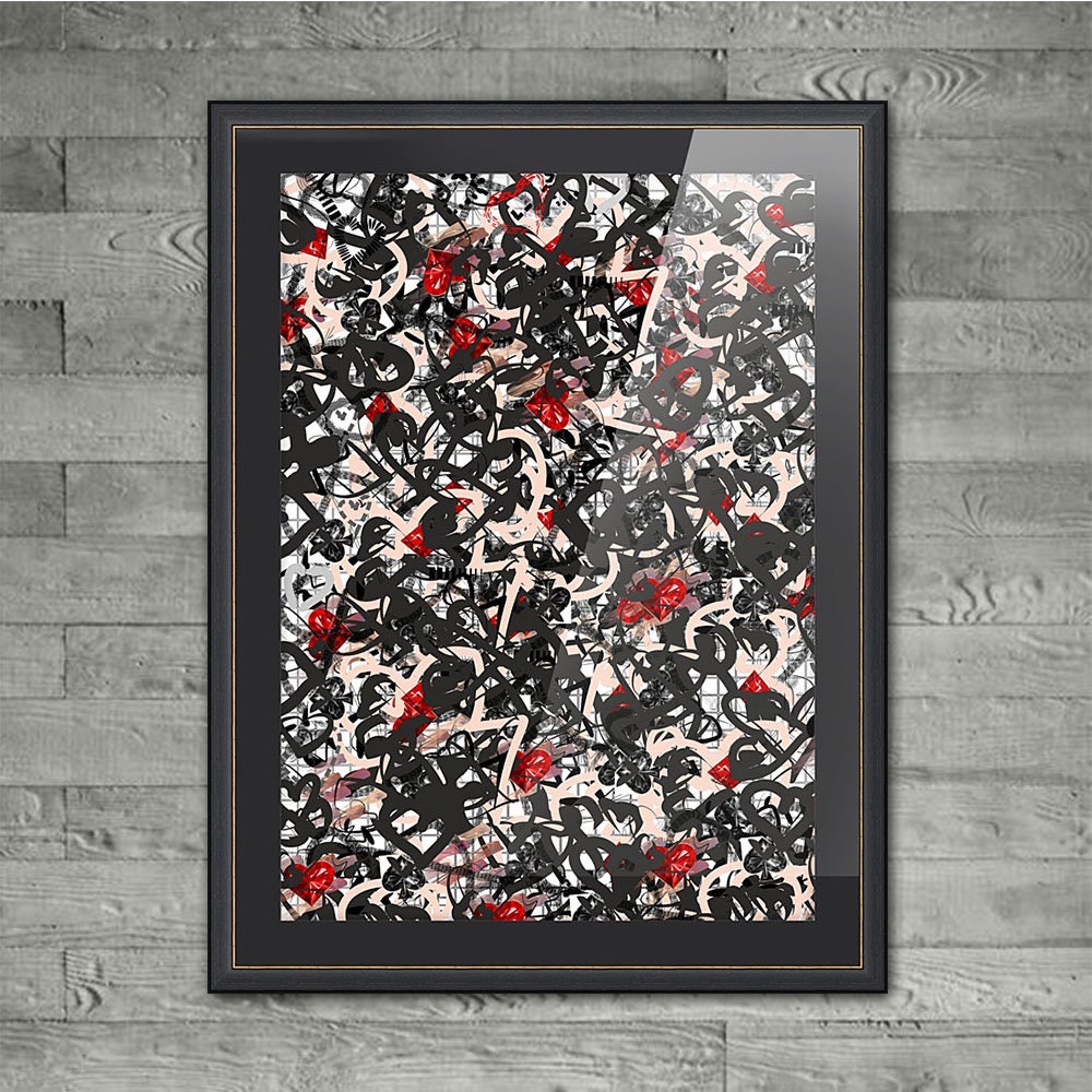 playing cards back design illustration graffiti printonellas etsy ireland