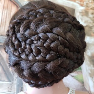 Sisi Sissi Chignon Knot Large Huge Braided Hairpiece Empress Biedermeier image 6