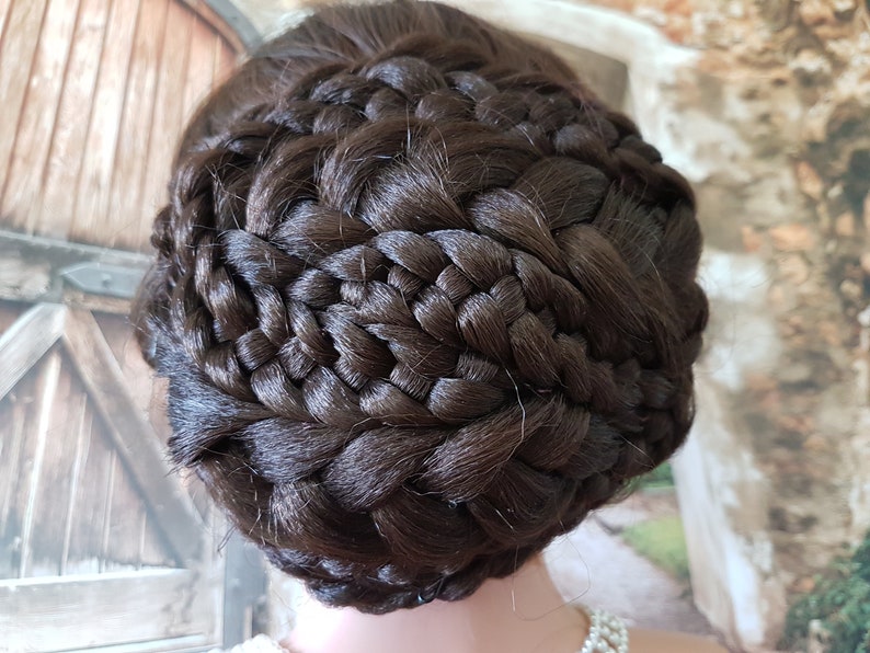 Sisi Sissi Chignon Knot Large Huge Braided Hairpiece Empress Biedermeier image 6