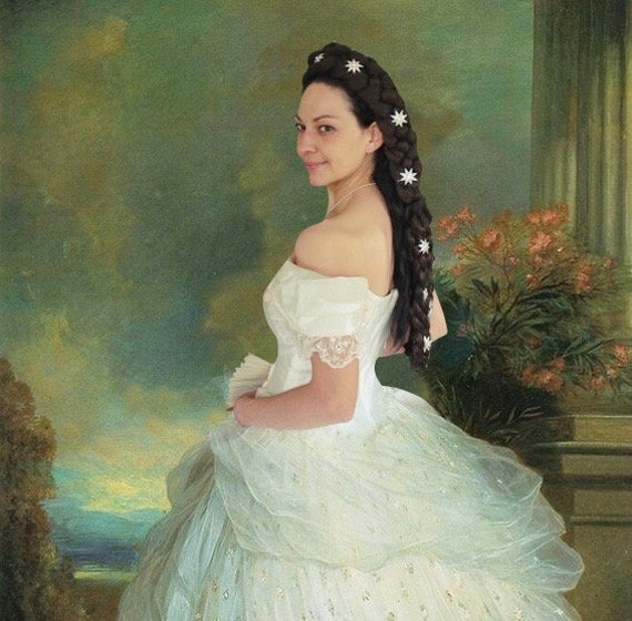 Sisi Empress of Austria Hairpiece winterhalter - Etsy