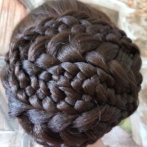 Sisi Sissi Chignon Knot Large Huge Braided Hairpiece Empress Biedermeier image 5