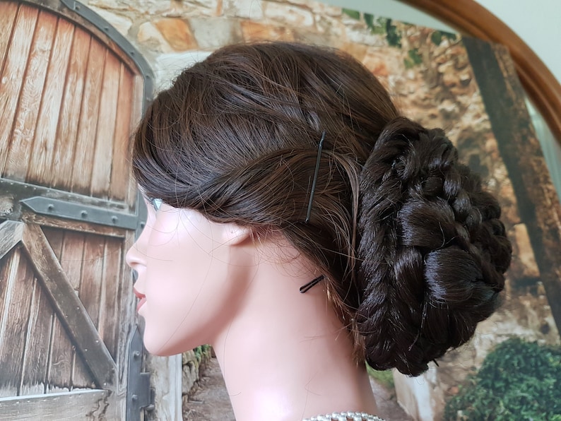 Sisi Sissi Chignon Knot Large Huge Braided Hairpiece Empress Biedermeier image 2