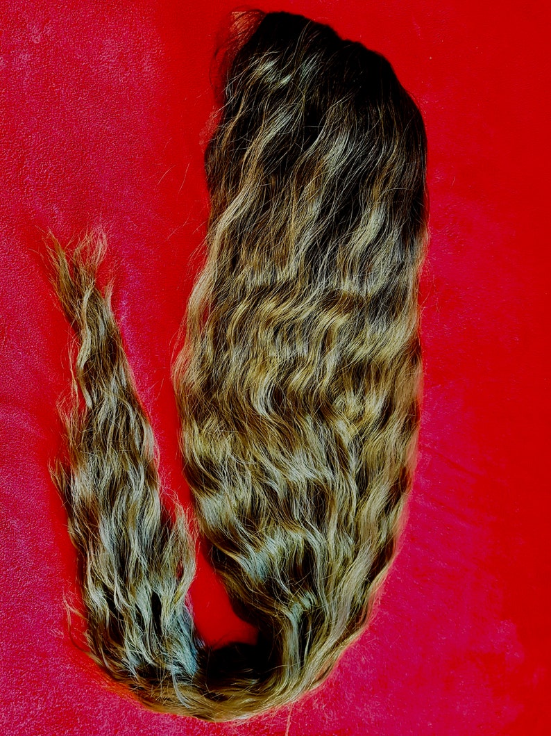 Perruque Sisi Sissi Lace de 100 cm de long L'impératrice Elisabeth boucle la raie du milieu ondulée image 7