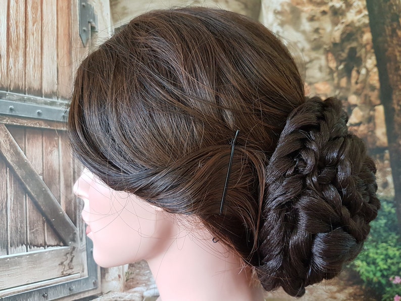 Sisi Sissi Chignon Knot Large Huge Braided Hairpiece Empress Biedermeier image 3