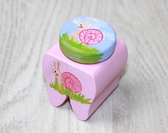 Milk tooth box, tooth fairy, hand-painted, personalized, box with snail, tooth box caterpillar, letter from the tooth fairy, tooth fairy certificate, certificate