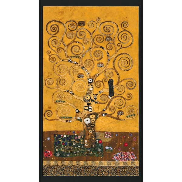 Gustav Klimt - Baum des Lebens - Stoffpanel