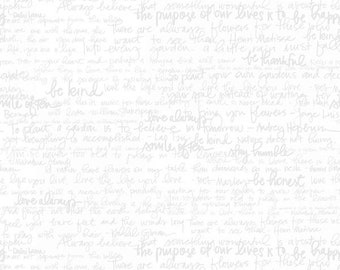 Text, font white on white - Tone in Tone by Quilted Fish