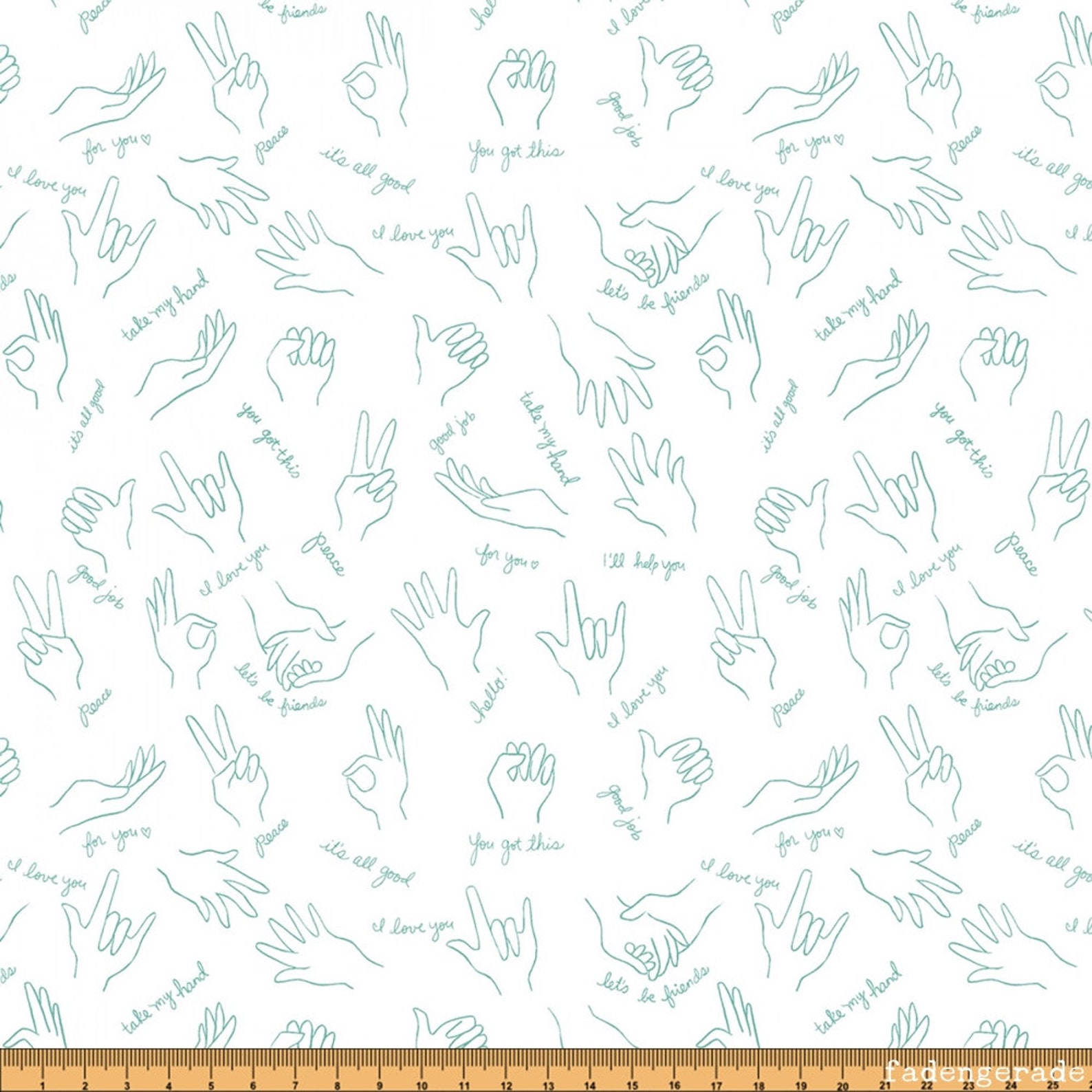 Hand Signals Sign Language Sarah Jane Wonderful World - Etsy