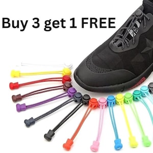 No Tie Elastic Sport Shoe Laces with Locks - Multiple Colors