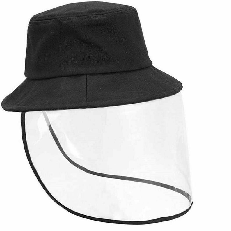 Safety Full Face Shield Hat Fisherman Cap with Shield Clear Flip-up Face Protect from Dust Chemicals Free Shipping