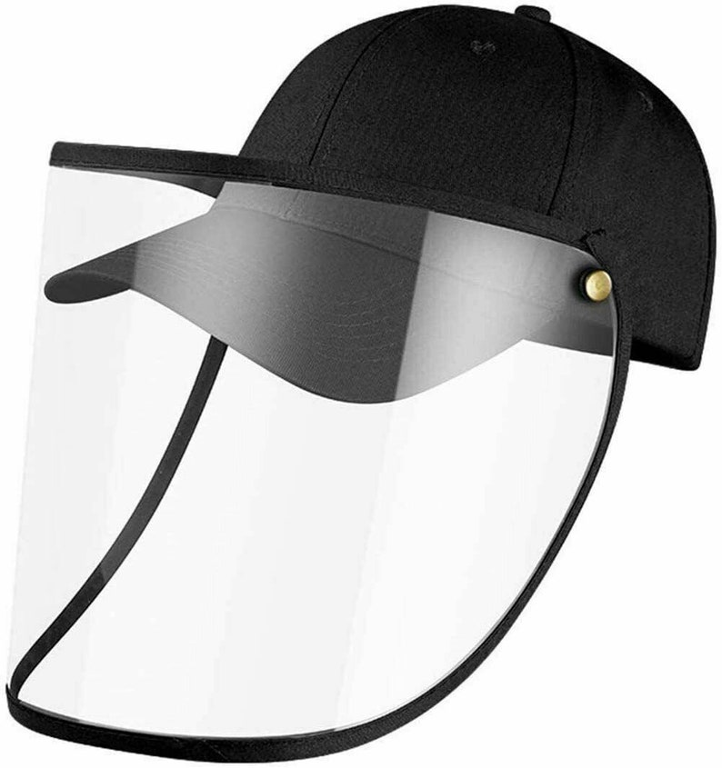Safety Full Face Shield Hat Fisherman Cap with Shield Clear Flip-up Face Protect from Dust Chemicals Free Shipping