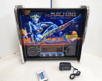 Williams The Machine Bride of Pinbot Pinball Head LED Display light box