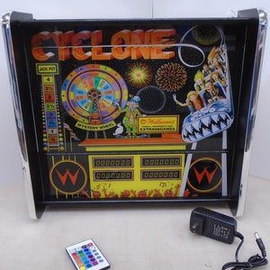 Williams Cyclone Pinball Head LED Display light box