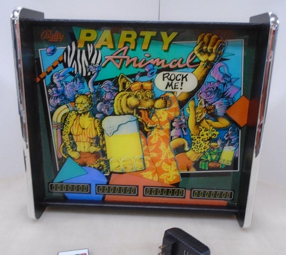 Bally Party Animal Pinball Head LED Display Light Box - Etsy Hong Kong Bally Party Animal Pinball Head LED Display Light Box - Etsy Hong Kong