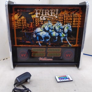 Williams Fire Pinball Head LED Display light box