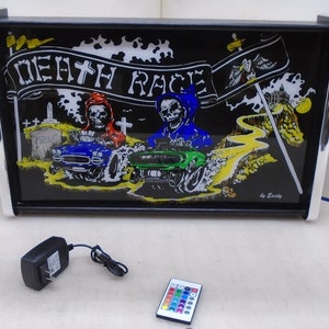 Death Race Marquee Game/Rec Room LED Display light box