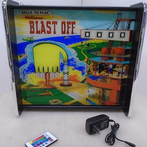 Williams Blast Off Pinball Head LED Display light box