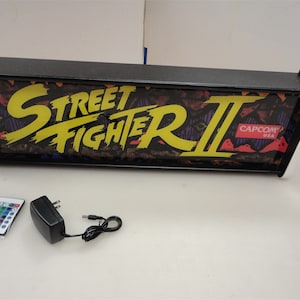 Street Fighter 2 Marquee Game/Rec Room LED Display light box