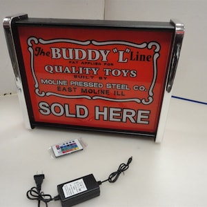 Buddy L Quality Toys Sold Here LED Display light sign box