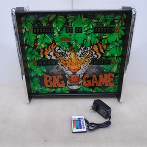Stern Big Game Pinball Head LED Display Leuchtkasten