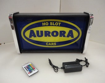Aurora HO Slot car Store /Rec Room Light Up Display SIGN