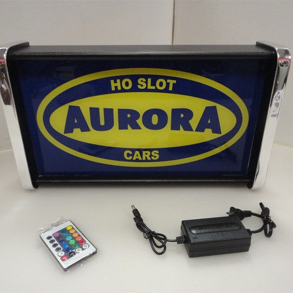 Aurora HO Slot car Store /Rec Room Light Up Display SIGN
