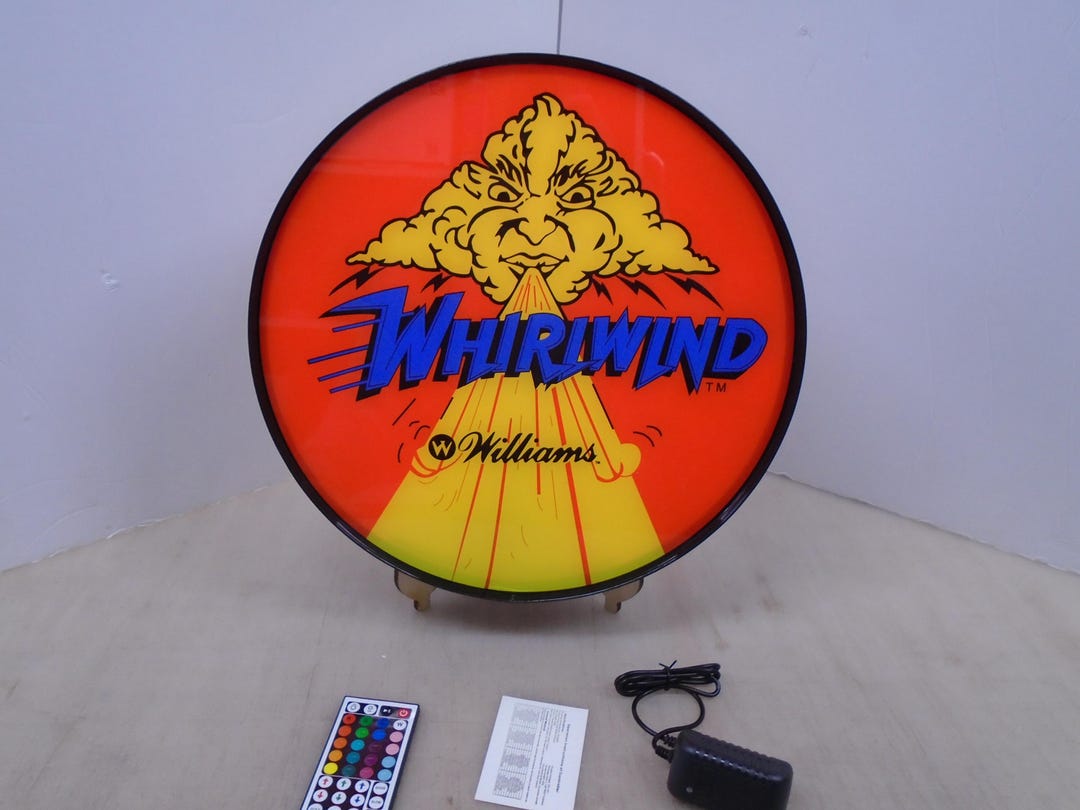Whirlwind Pinball 15-inch Round LED Wall Display Light Box - Etsy