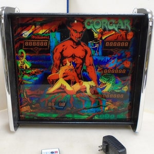 Williams Gorgar Pinball Head LED Display light box