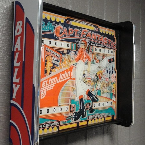 Bally Captain Fantastic Pinball Head LED Display Light Box Etsy