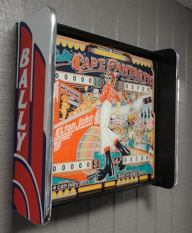 Bally Captain Fantastic Pinball Head LED Display Light Box Etsy Australia
