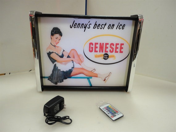 Custom Genesee Beer led 12 x 12 LED Sign led box with remote