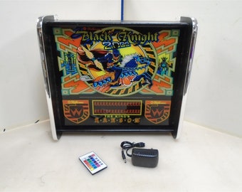Williams Black Knight 2000 Pinball Head LED Display light box