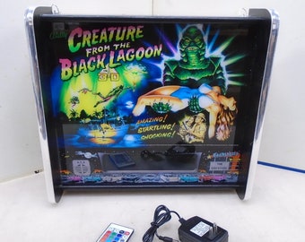 Bally Creature from the Black Lagoon Pinball Head LED Display light box