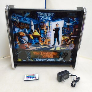 Scatola luminosa con display a LED Bally Twilight Zone Pinball Head