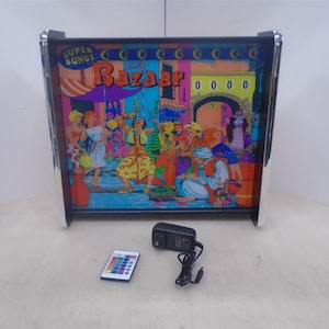 Bally Bazaar Pinball Head LED Display light box