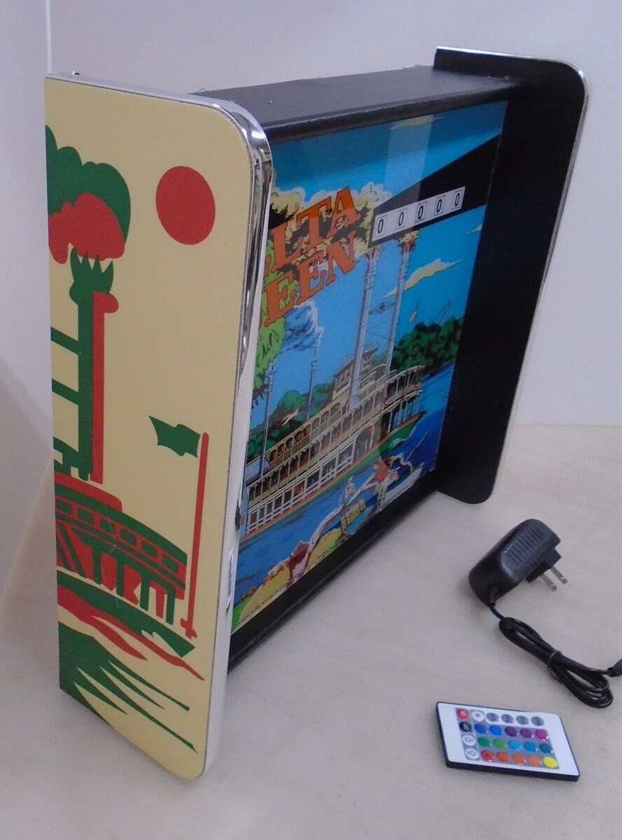 Bally Delta Queen Pinball Head LED Display Light Box Etsy UK