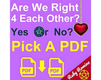 ARE WE RIGHT For Each Other Compatibility Are We Good Together Quick Pendulum Reading Relationship Question Psychic But Not Tarot Cards Pdf