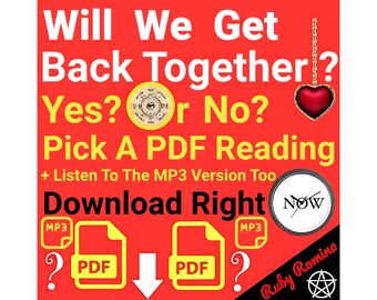 WILL YOUR EX And You Reconcile Your Differences And Get Back Togther Will They Come Back Yes No Psychic Pendulum Reading Download Right Now