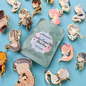 Genshin Impact Enamel Pin Blind Bag! Mystery Bag Gacha B Grades