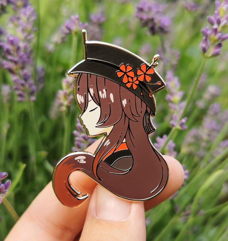 Hu Tao Enamel Pin Genshin Impact PREORDER - Etsy