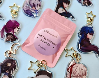 Honkai Star Rail Keychain Blind Bag! Mystery Bag Gacha B Grades