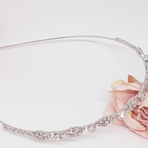 Hochzeit Braut Rosegold Haarreif Tiara Diadem Krone Silber Gold In - Foto 9
