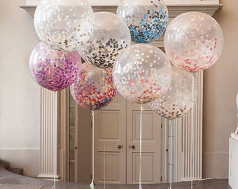 Gigantic balloon confetti wedding giant balloon birthday wedding photo shoot newlyweds party decoration many colors giant balloon