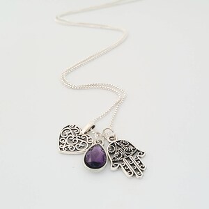 Chakra Necklace Dainty Heart Necklace 