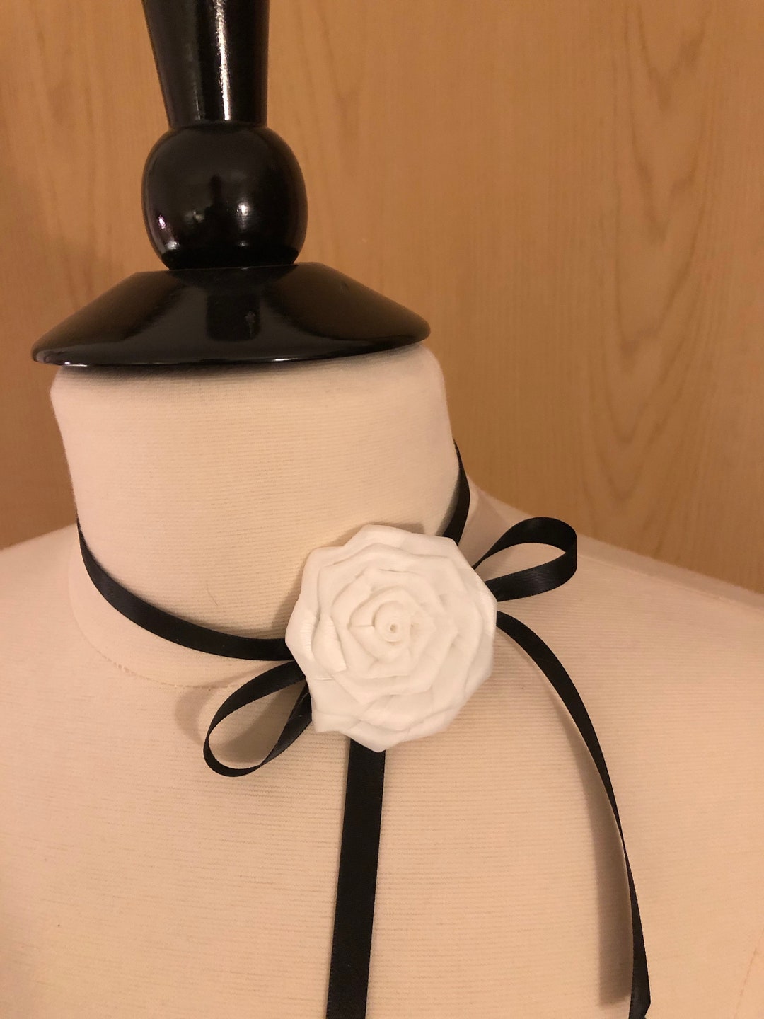 White Satin Ribbon Rose - Sew on 2 1/4 Inches - Etsy UK