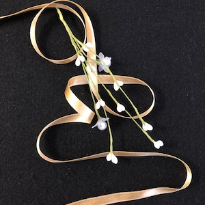 3/8 Inch Gold Double Face Satin Ribbon