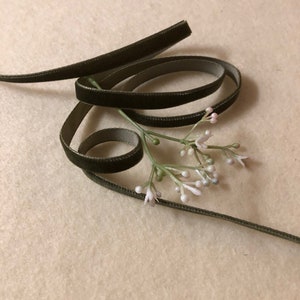 3/8 Inch Deep Sage Nyvalour Swiss Velvet Ribbon