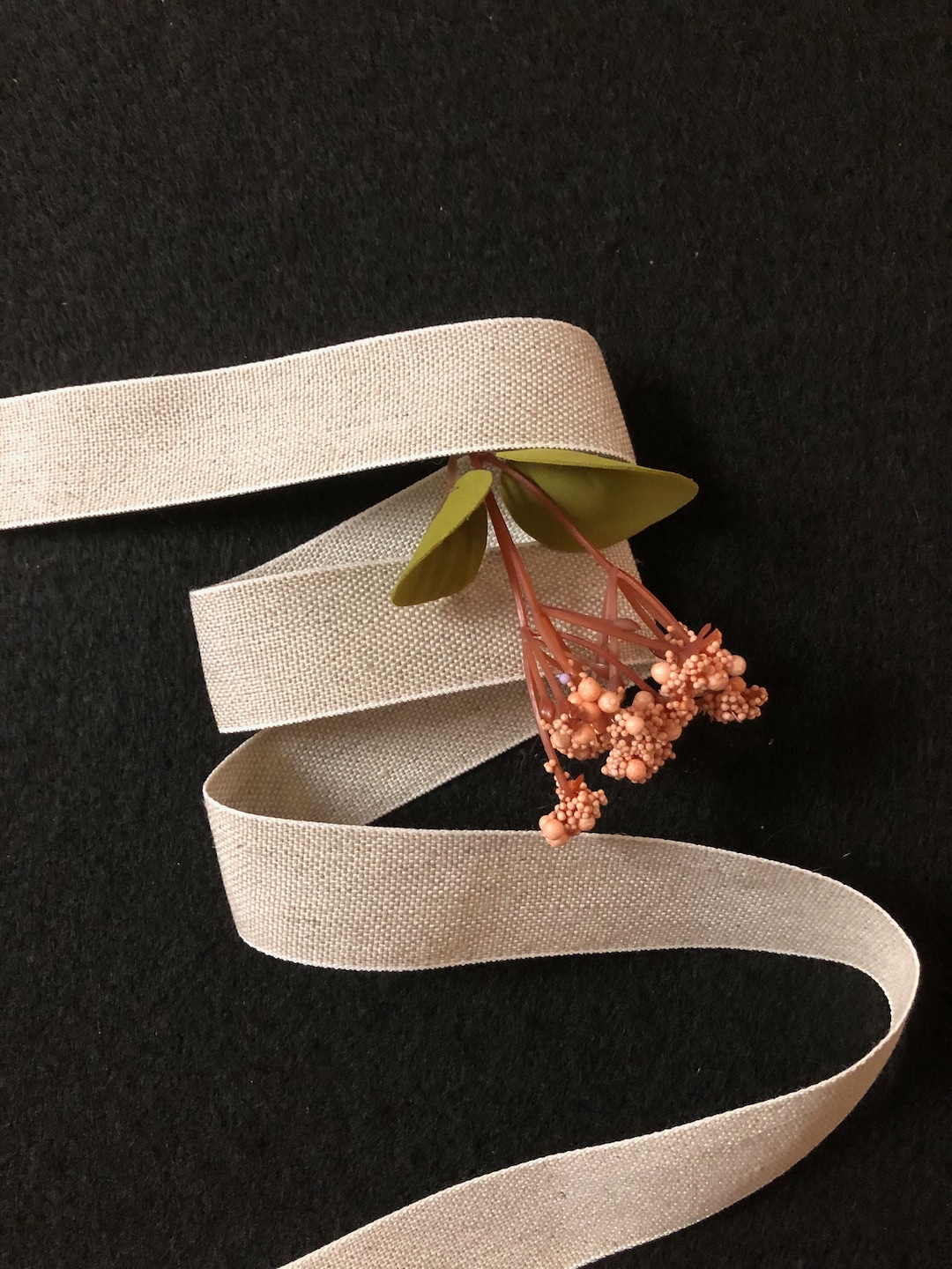 1 Inch Linen Ribbon - Etsy