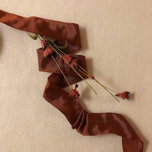 Lyon - Wired Faille Ribbon 1 1/2 Inches Wide - Cinnamon