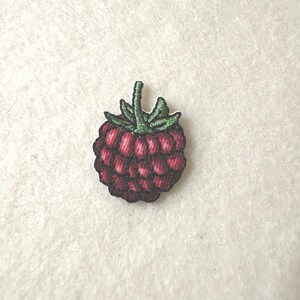 Applique - Raspberry with Embroidered Detail - Iron On